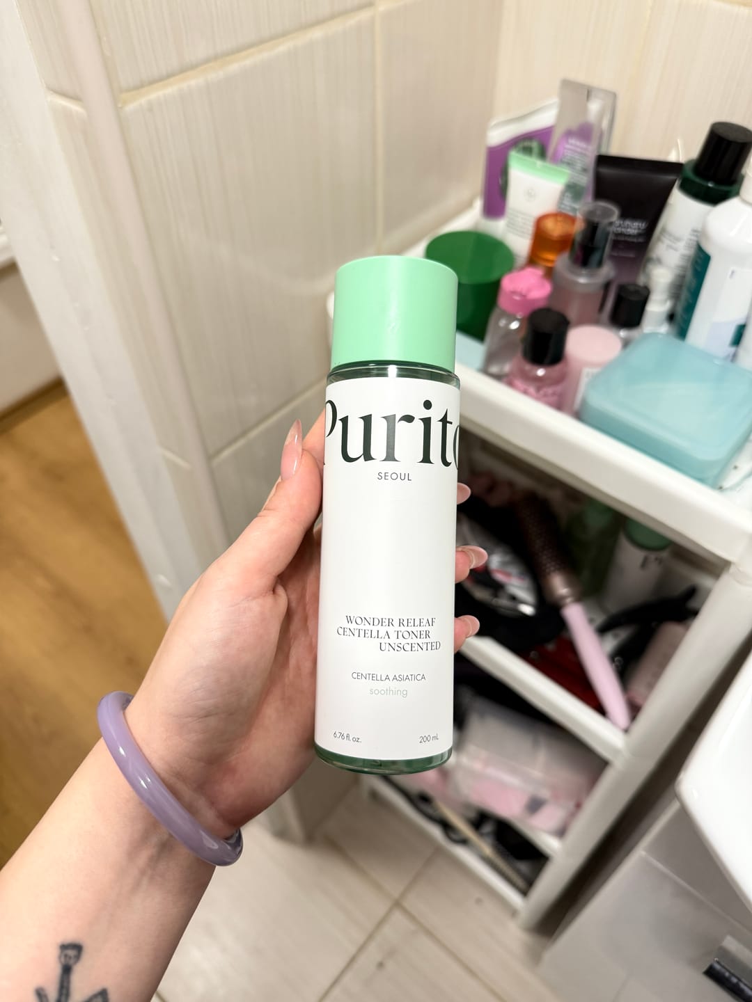 Customer photo review of Nomierinošs sejas toniks jutīgai ādai Purito Wonder Releaf Centella Unscented Toner