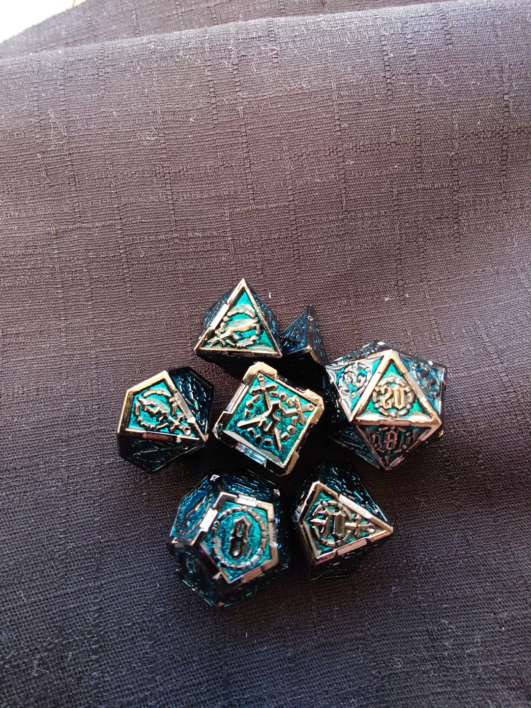 Customer photo review of Mystery Metal Dice Set Subscription