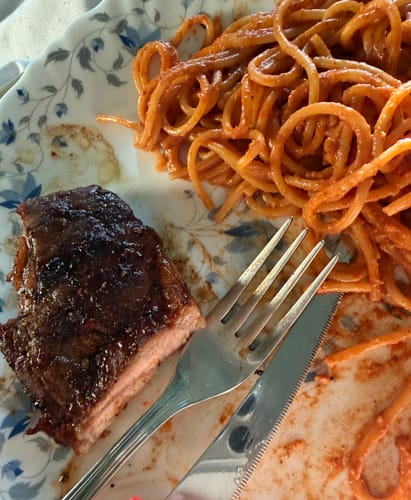 Customer photo review of Aged Sirloin
