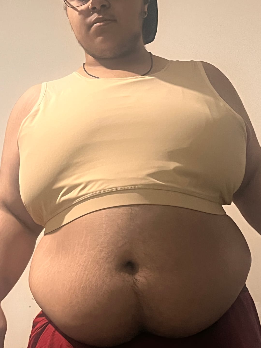 Customer photo review of Mesh Back Comfort Band Binder Beige