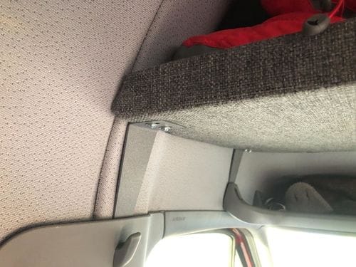Customer photo review of Sprinter Van Headliner Shelf - DIY Kit | vancillary