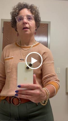 Customer video review of Textured Stripes Pocket Sweater