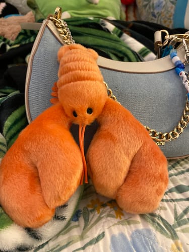 Customer photo review of Animal Heavenly Body Seafood Series Plush Pendant