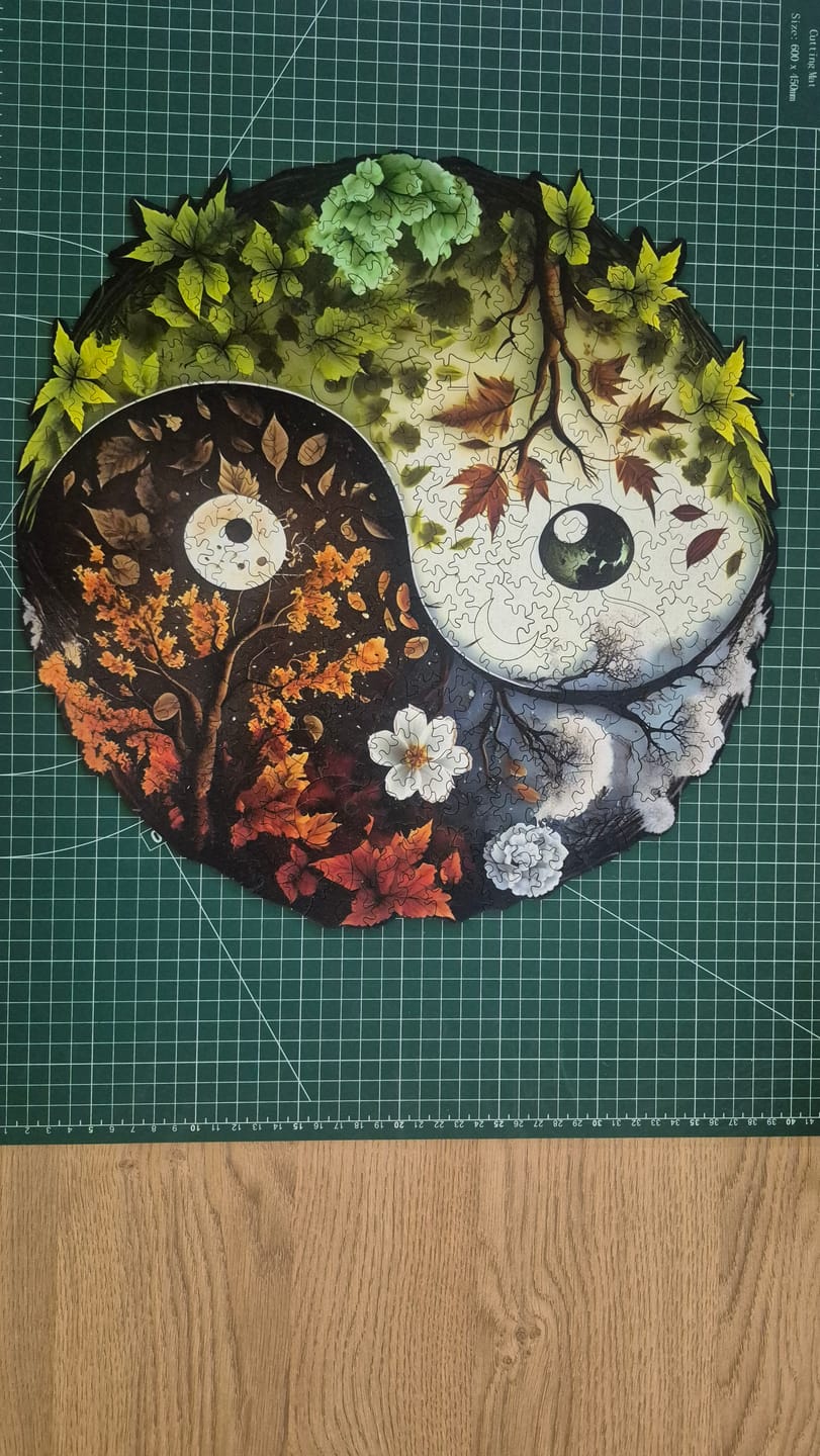 Customer photo review of 4 Season Yin Yang - Ahşap Puzzle