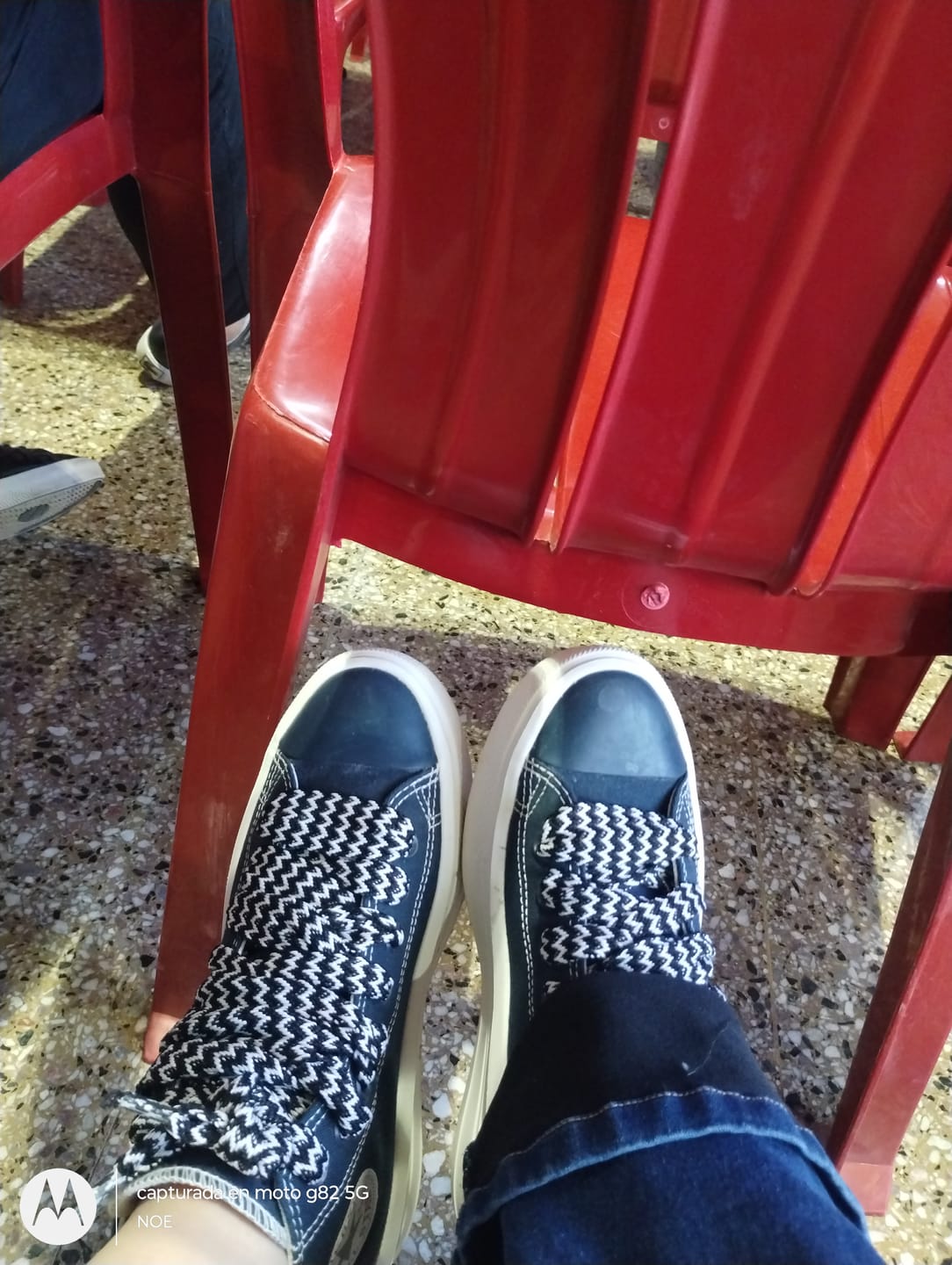Customer photo review of Zapatillas Converse Chuck Taylor Move Hi Platform Azul Blanco