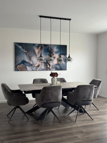 Customer photo review of Spannbild | Luxury Abstract Fluid Art No. 6 | Querformat