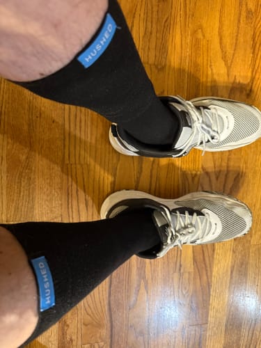 Customer photo review of Performance Eucalyptus Compression Socks