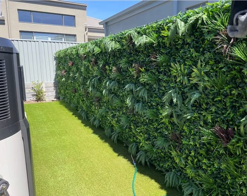 Customer photo review of Green Beet Artificial Vertical Garden / Fake Green Wall 1m x 1m UV Resistant