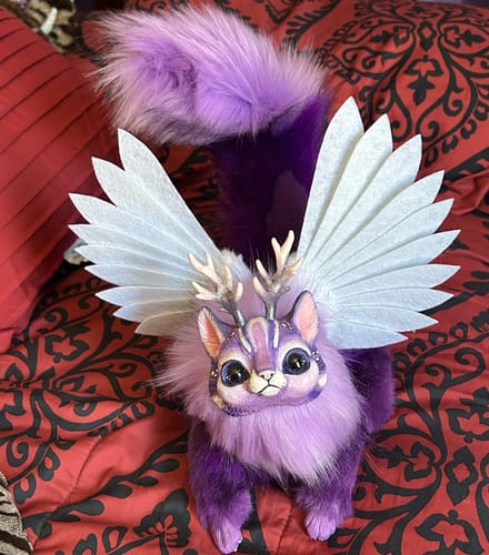 Customer photo review of Druid cat - purple galaxy