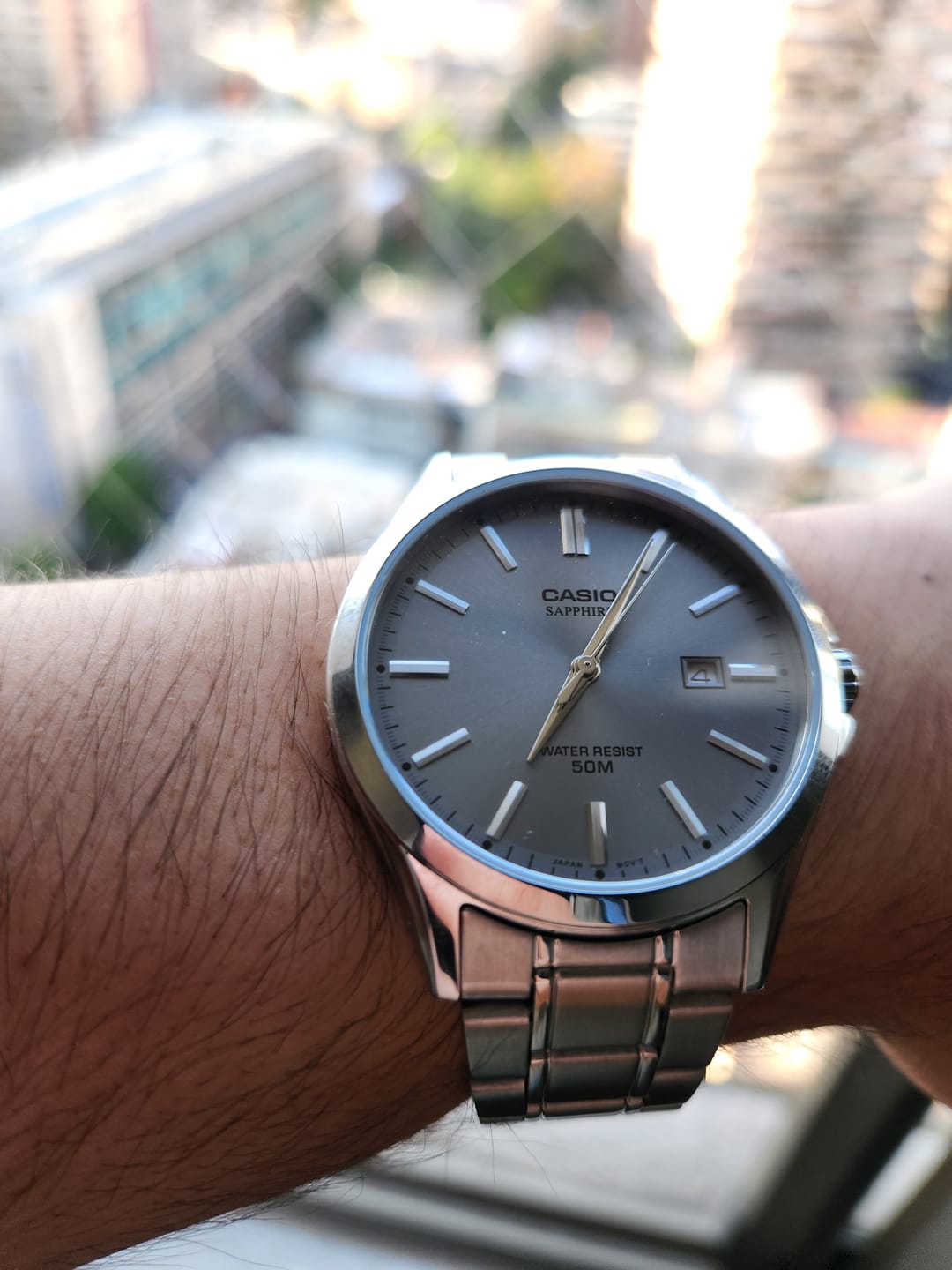 Customer photo review of Reloj Casio Sapphire Análogo MTS-115D-8AV Correa de Acero