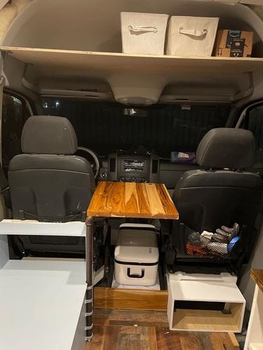 Customer photo review of Sprinter Van Headliner Shelf - DIY Kit | vancillary