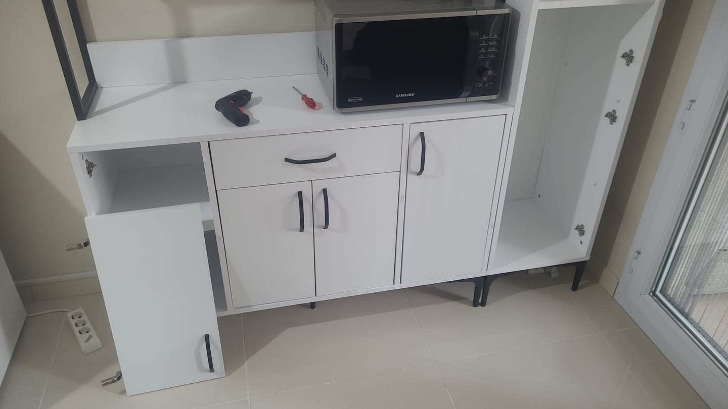 Customer photo review of Rani JE134 Çok Amaçlı Dolap 10 Kapaklı 1 Çekmeceli Kiler Mutfak Dolabı Beyaz