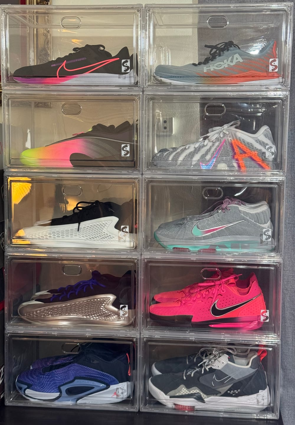 Customer photo review of Shooter Box - Cajas Transparentes Para Sneakers Cierre Magnético Apertura Lateral