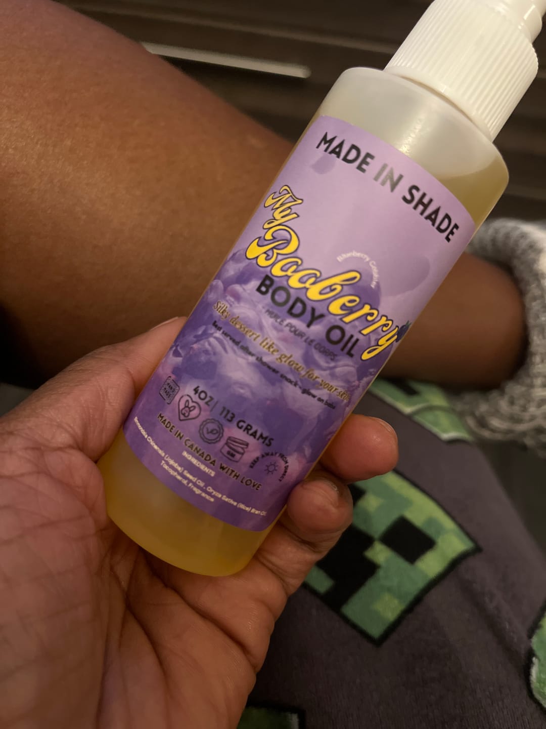 Customer photo review of My Booberry Body oil