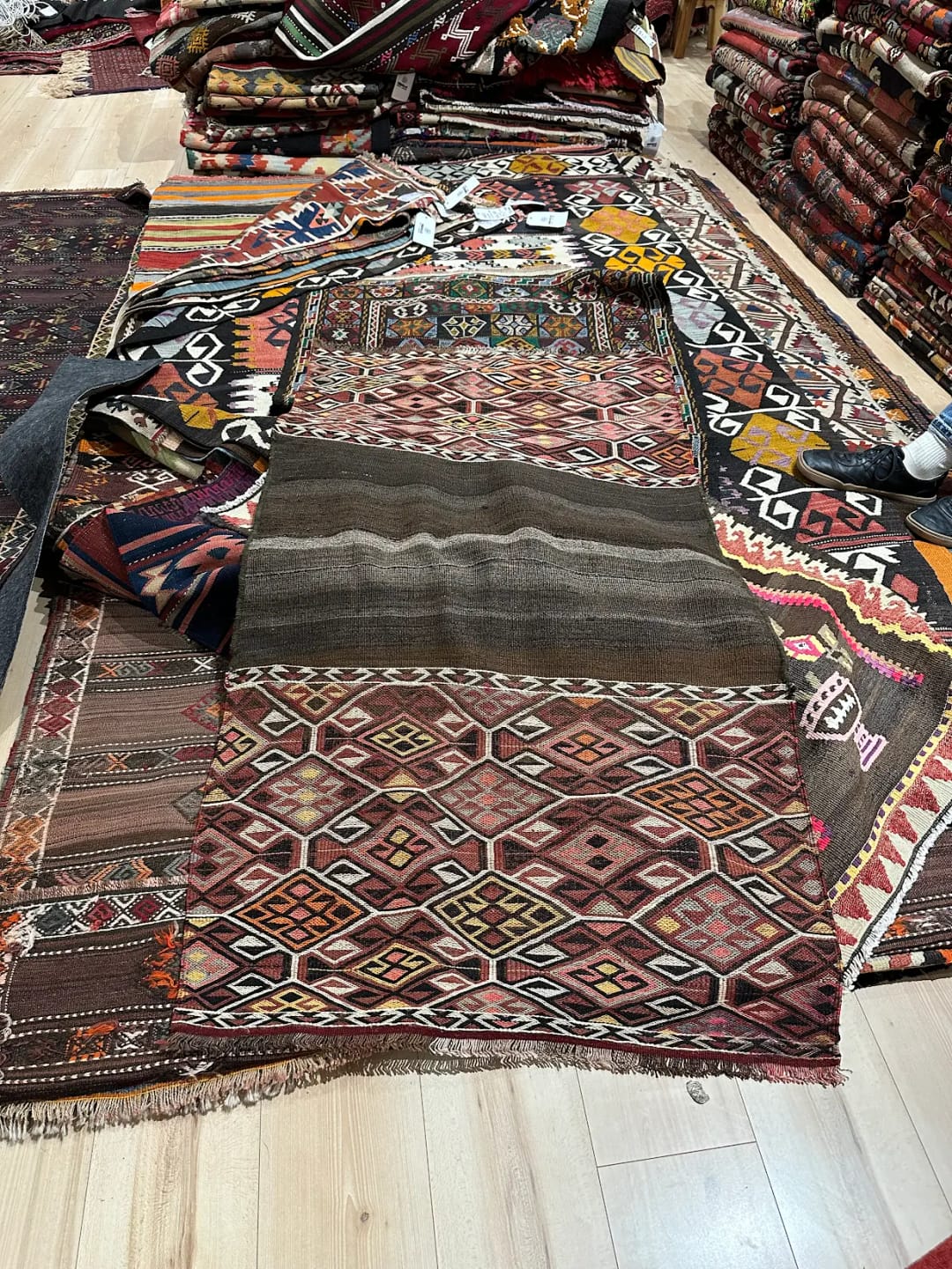 Customer photo review of Kars Kilim • Vintage Kurdish Flatweave Rug (5'2"x7')