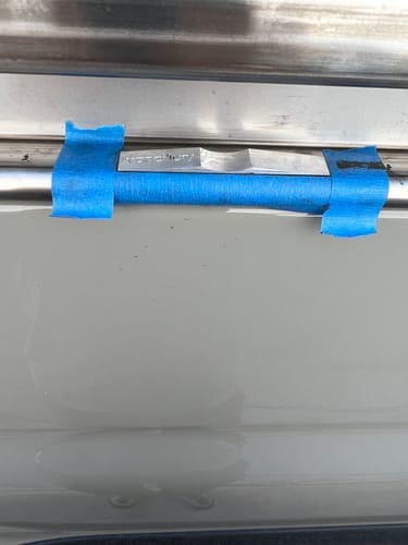 Customer photo review of Sliding Door Stop: Sprinter Van, Ford Transit Van & Promaster