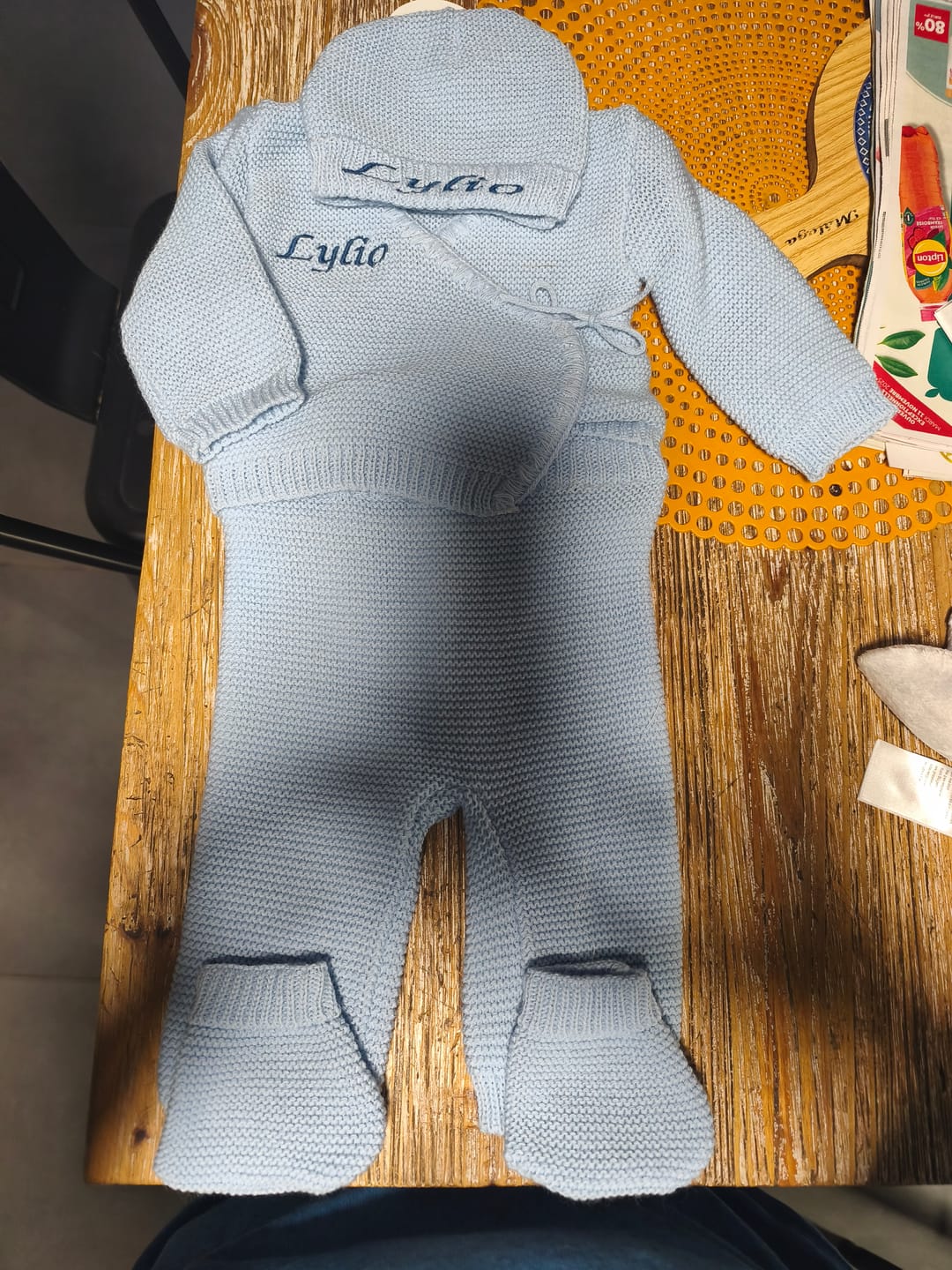 Customer photo review of Ensemble en maille Personnalisé