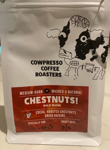 Customer photo review of ChestNuts! Bold Blend (Roaster's Special)