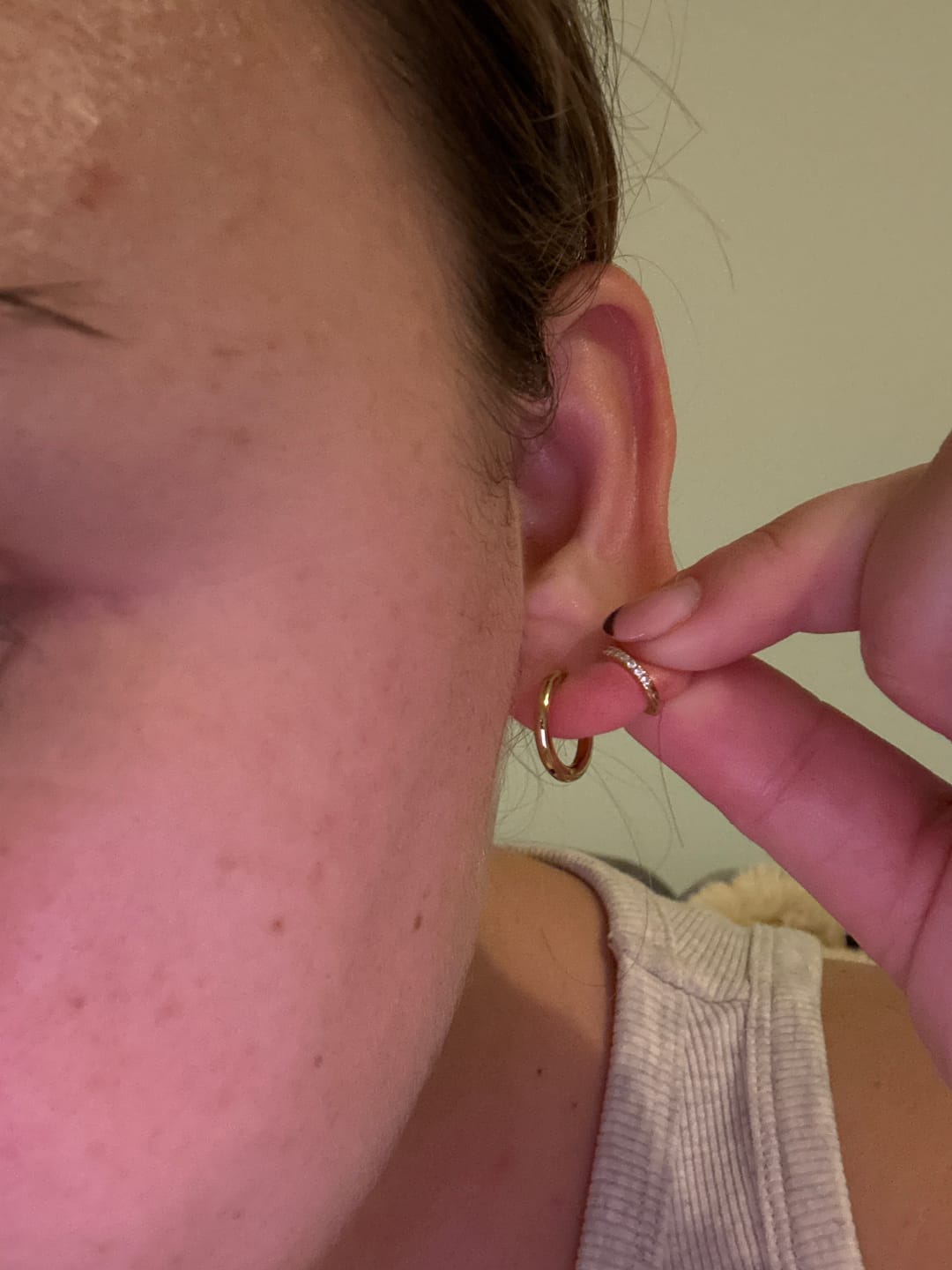 Customer photo review of Essential Earrings Extra Small