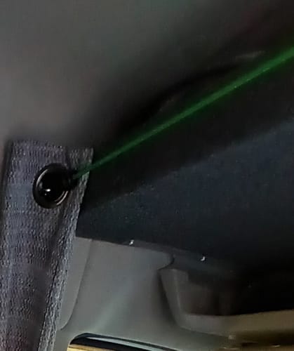 Customer photo review of Ford Transit Headliner Shelf DIY Kit