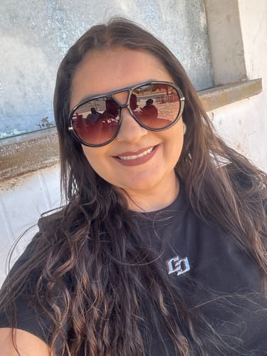 Customer photo review of Óculos Veneza