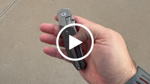 Customer video review of Kubey Velvet Snake Titanium Frame Lock Knife Camo Carbon M390 3.35"