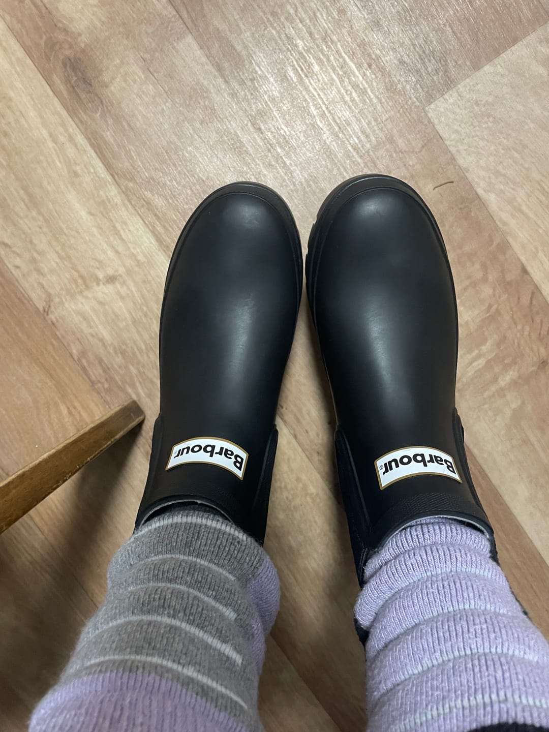 Customer photo review of Barbour Halton Ankle Wellingtons - Black