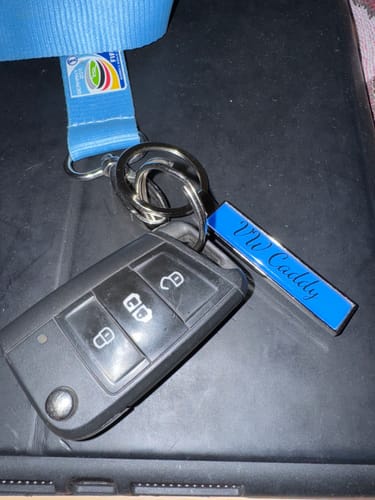Customer photo review of Kennzeichen Schlüsselanhänger Mini Nummernschild Metall