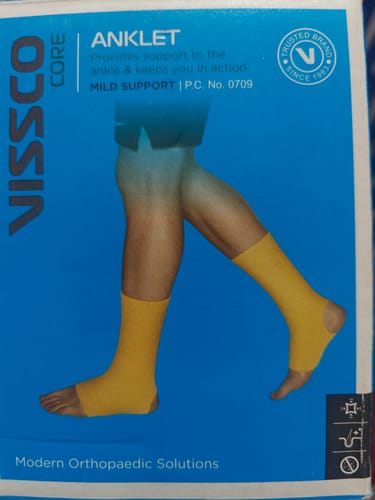 Customer photo review of 2D Ankle Support | For Injured Ankles | Pain Reliever for Strained or Sprained Ankles (Grey)