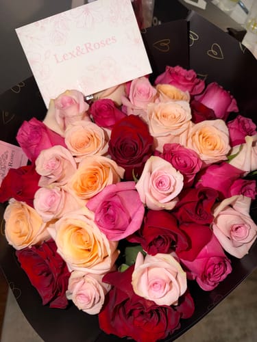 Customer photo review of Cherry Rose Bouquet