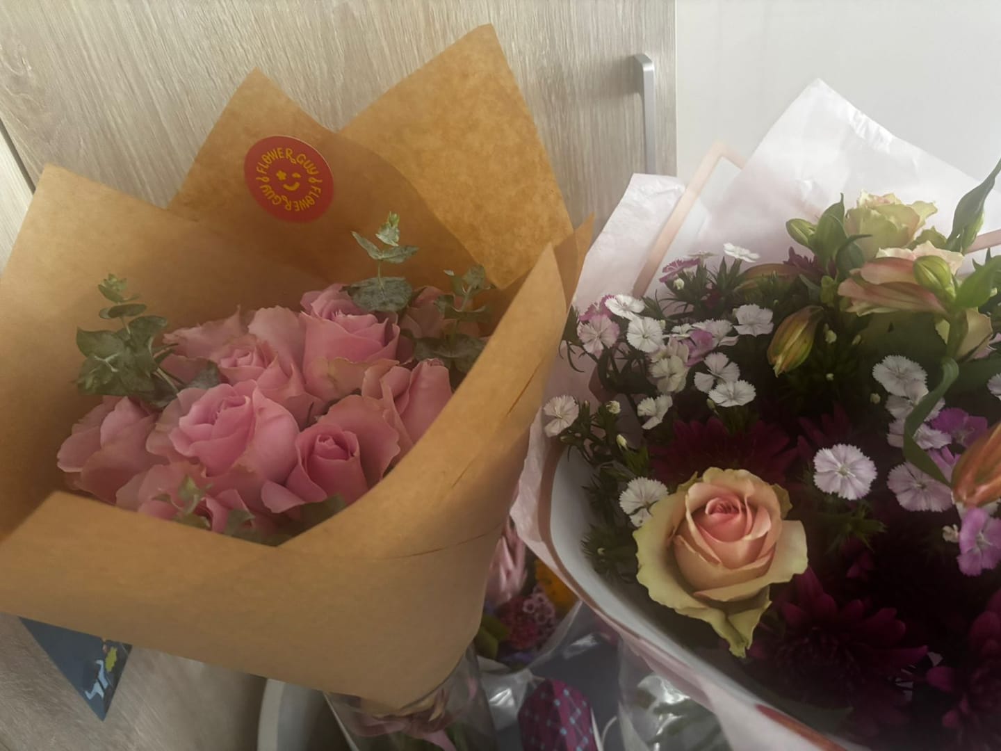 Customer photo review of Blush Harmony Rose Flower Bouquet