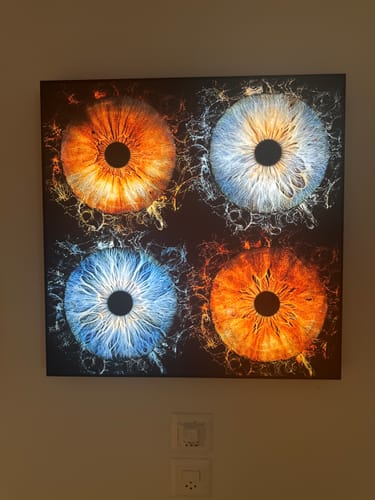 Customer photo review of Canvalight® Leuchtbild | Eigenes Motiv | Quadrat