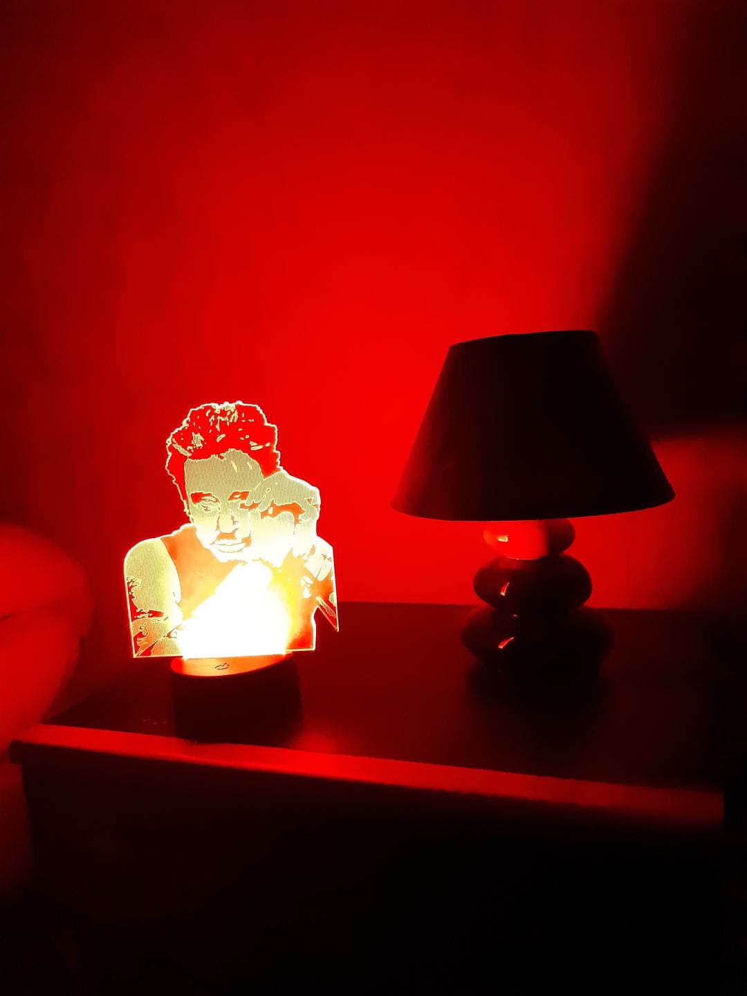 Customer photo review of Lampe Johnny Hallyday modèle 2