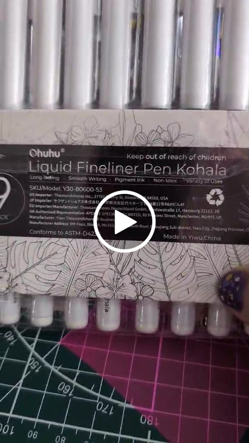 Customer video review of Ohuhu Kohala Liquid Fineliner Drawing Pens,9 Pack