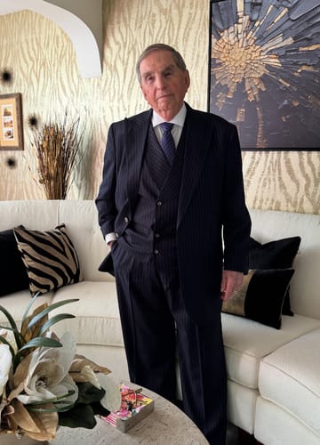 Customer photo review of Ties2you Blue Tie Gold Striped Silk Men's Tie Hanky Cufflinks Set Classic Formal