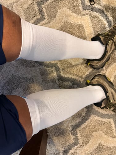 Customer photo review of Performance Eucalyptus Compression Socks