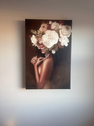 Customer photo review of FOGGY BLOSSOM CANVAS