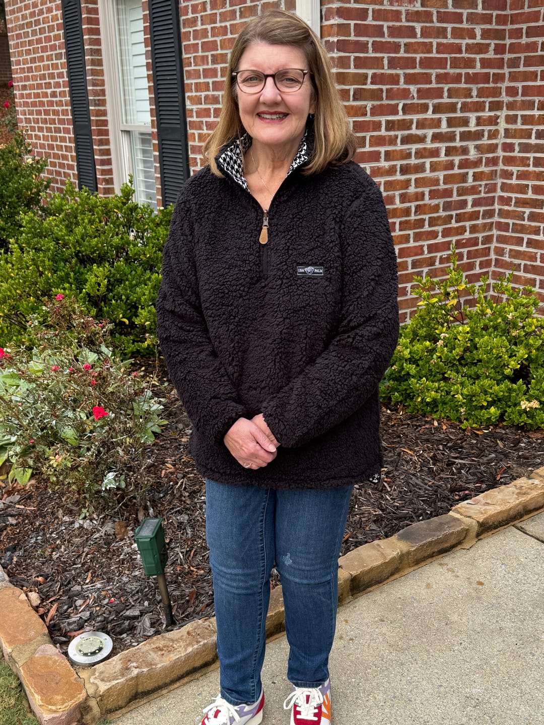 Customer photo review of Reversible Sherpa 1/4 Zip