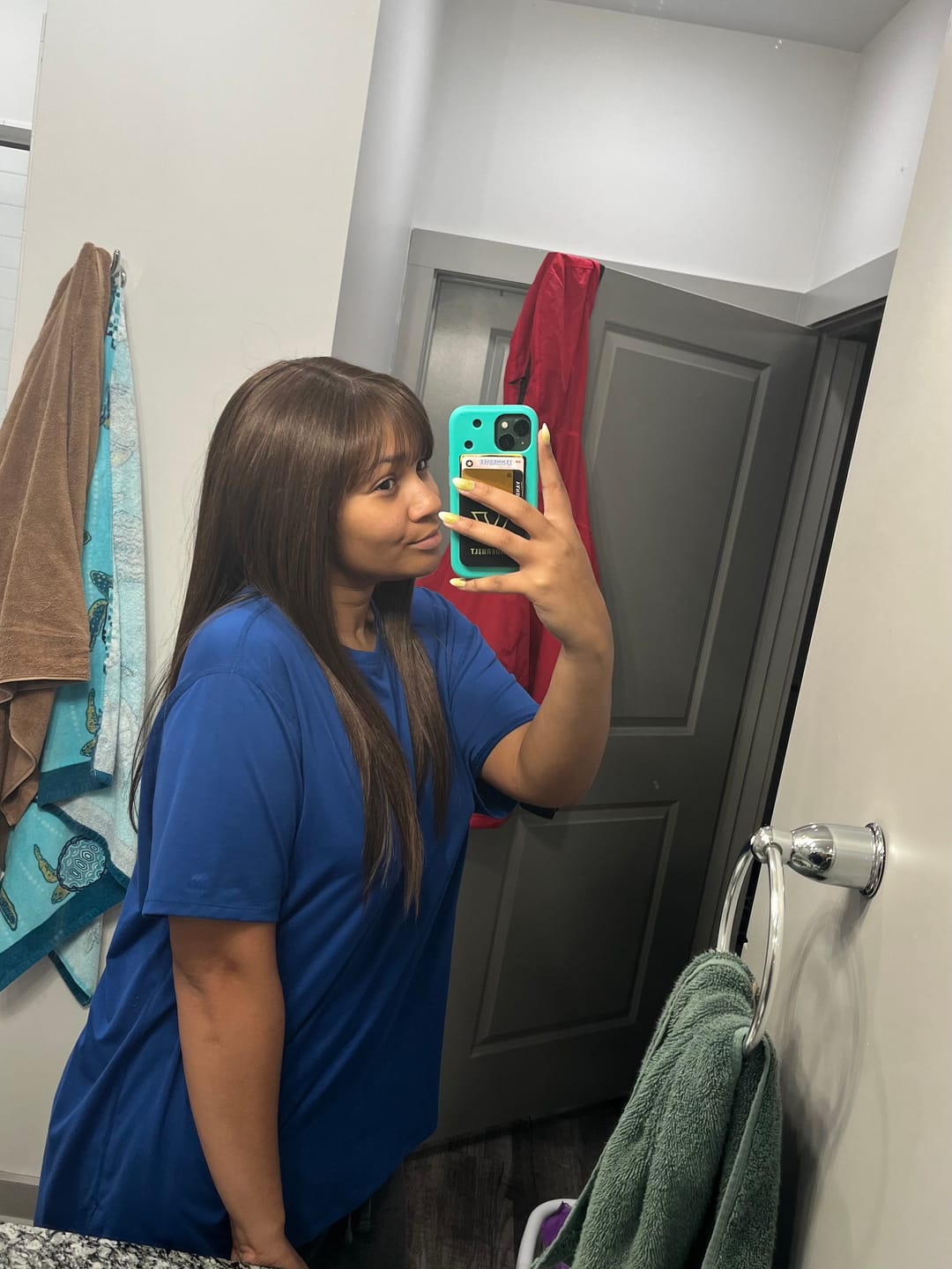 Customer photo review of Outre Melted Hairline Glueless HD Lace Front Wig - LAILA - Pre-Styled Bangs