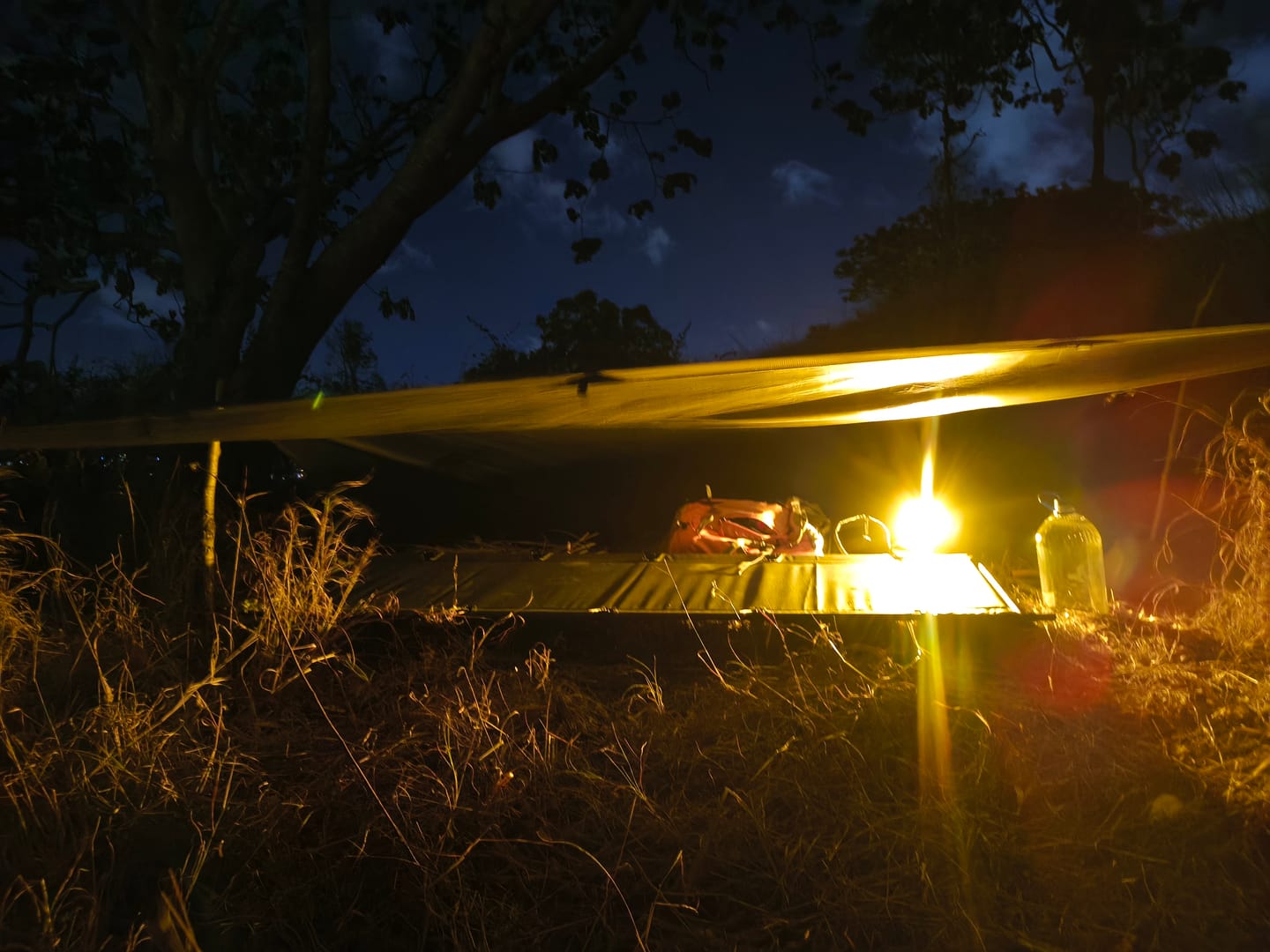 Customer photo review of 3m x 3m Lightweight Tarp
