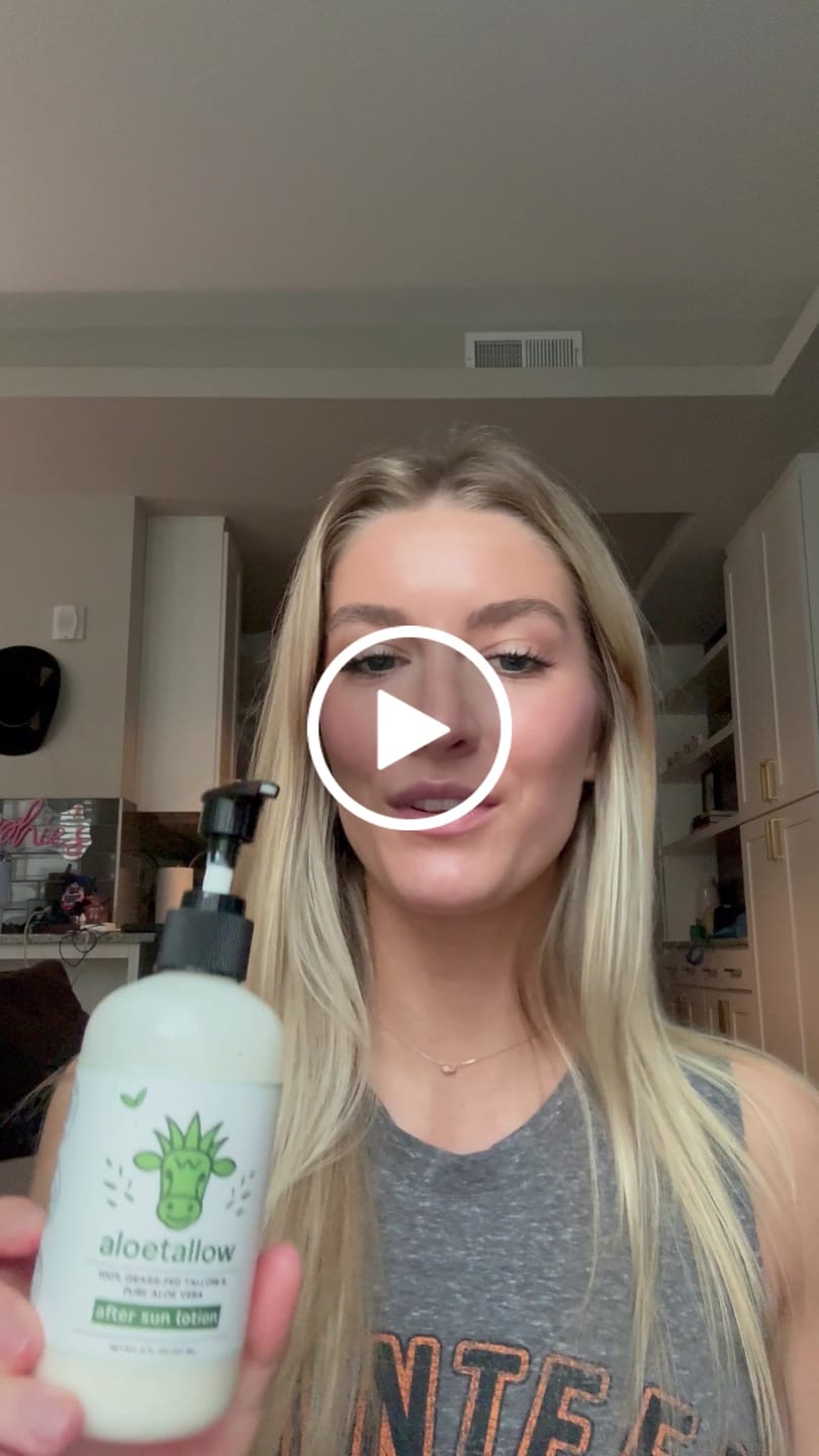 Customer video review of AloeTallow Natural Lotion