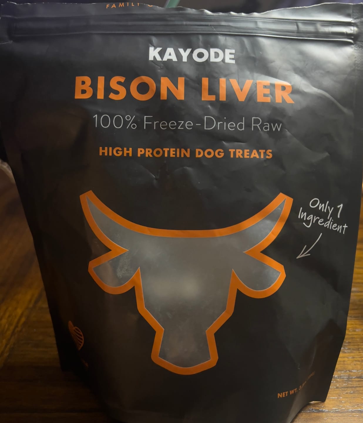 Customer photo review of Bison Liver Treats