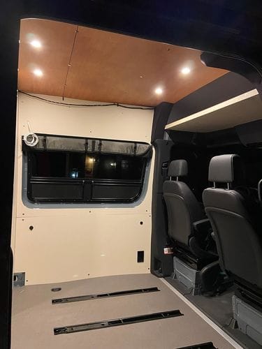 Customer photo review of Sprinter Van Headliner Shelf - DIY Kit | vancillary