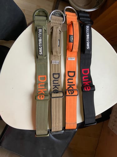 Customer photo review of 5cm Combat® Collar | With Handle & Secure Clip - Black