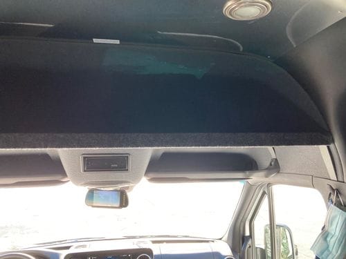 Customer photo review of Sprinter Van Headliner Shelf - DIY Kit | vancillary