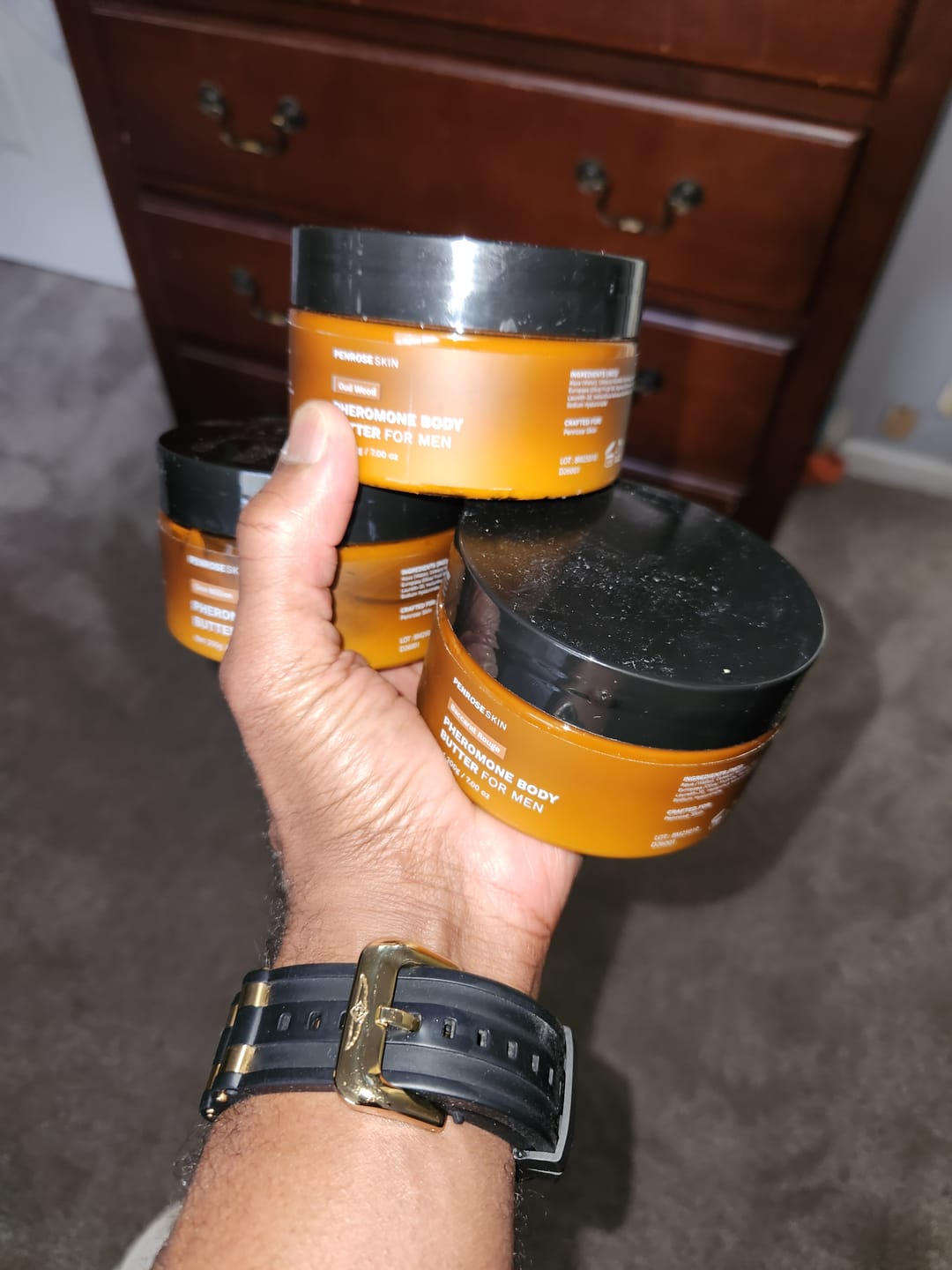 Customer photo review of Pheromone Body Butter For Men