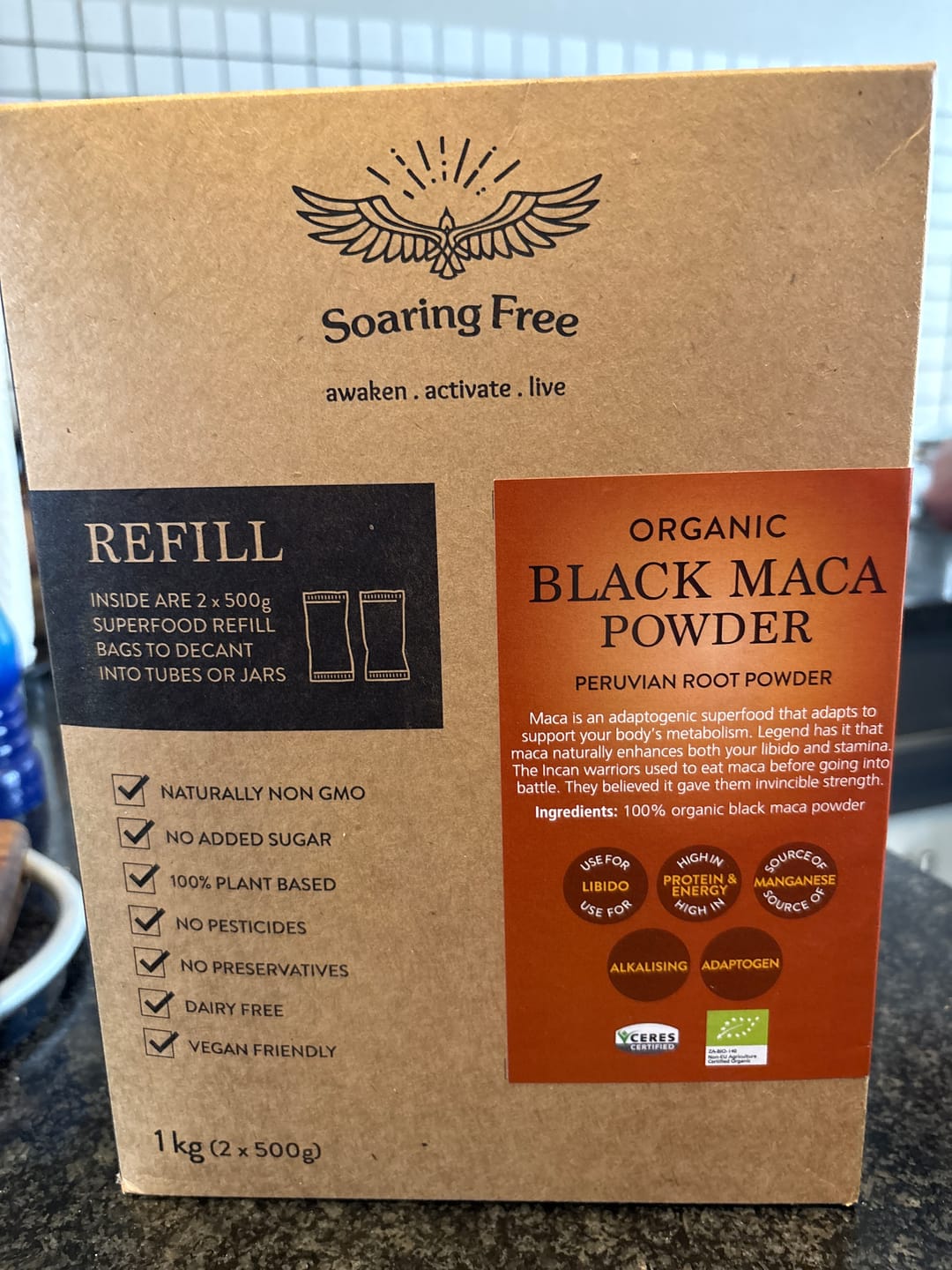 Customer photo review of Organic Black Maca Powder