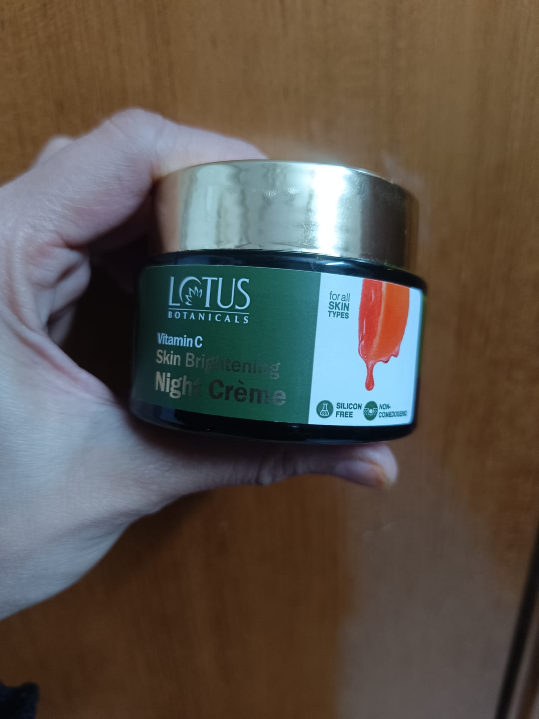 Customer photo review of Vitamin C Skin Brightening Night Crème