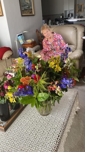 Customer photo review of Brilliantly Happy Bouquet