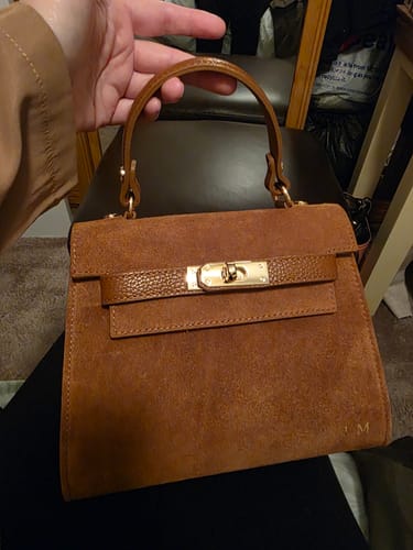 Customer photo review of The Kate Bag - Medium Leather & Suede